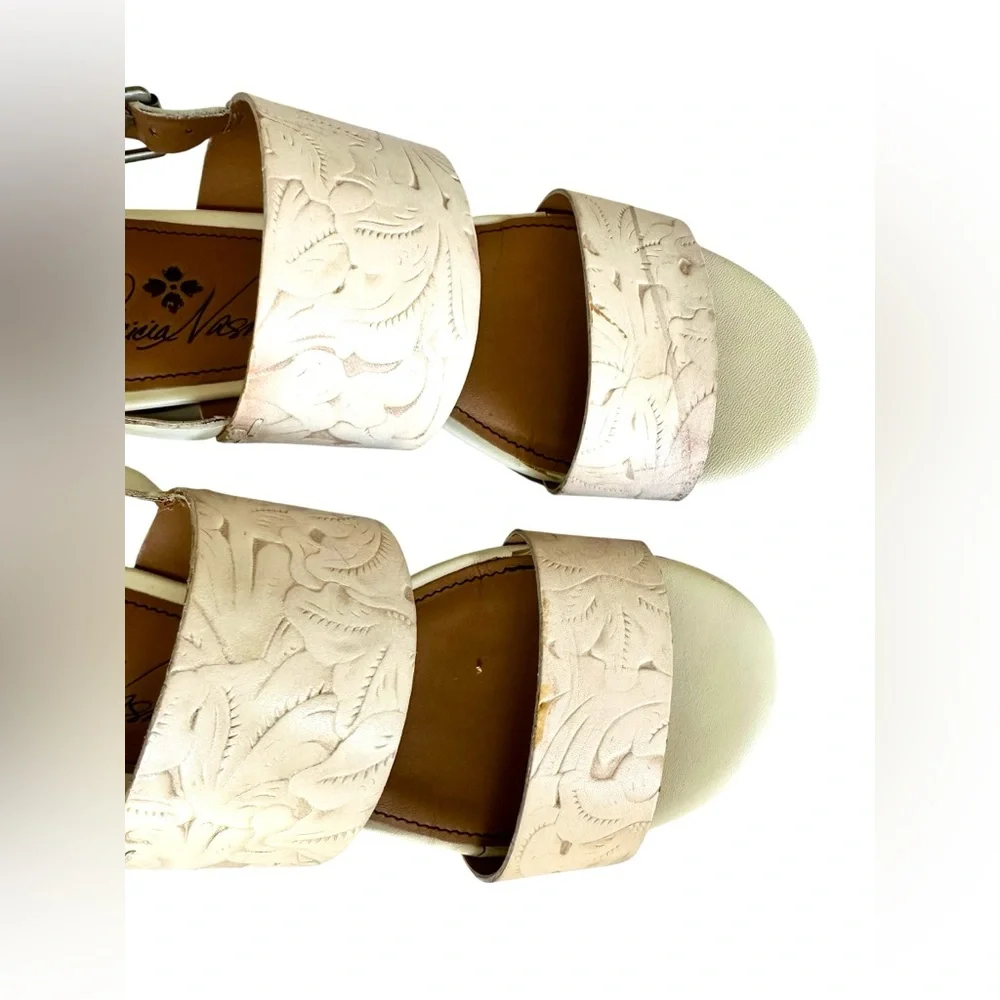 Patricia Nash Mirella Floral Leather Sandals